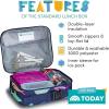 imageLone Cone Kids Insulated Lunch Box  Fun Patterns for Boys and Girls Deep Sea Standard