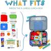 imageLone Cone Kids Insulated Lunch Box  Fun Patterns for Boys and Girls Shark Attack XLarge