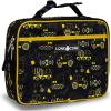 imageLone Cone Kids Insulated Lunch Box  Fun Patterns for Boys and Girls Construction Zone Standard