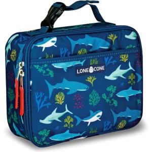 imageLone Cone Kids Insulated Lunch Box  Fun Patterns for Boys and Girls Shark Attack Standard