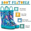 imageLone Cone Elementary Collection  Premium Natural Rubber Rain Boots with Matte Finish for Toddlers and KidsBootiful Mermaids