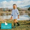 imageLone Cone Elementary Collection  Premium Natural Rubber Rain Boots with Matte Finish for Toddlers and KidsCamosaurus