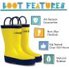 imageLone Cone Elementary Collection  Premium Natural Rubber Rain Boots with Matte Finish for Toddlers and KidsClassic Yellow