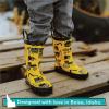 imageLone Cone Elementary Collection  Premium Natural Rubber Rain Boots with Matte Finish for Toddlers and KidsConstruction Zone