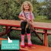 imageLone Cone Elementary Collection  Premium Natural Rubber Rain Boots with Matte Finish for Toddlers and KidsGirls Rush Hour