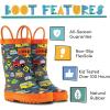 imageLone Cone Elementary Collection  Premium Natural Rubber Rain Boots with Matte Finish for Toddlers and KidsRush Hour