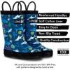 imageLone Cone Elementary Collection  Premium Natural Rubber Rain Boots with Matte Finish for Toddlers and KidsShark Attack
