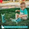 imageLone Cone Elementary Collection  Premium Natural Rubber Rain Boots with Matte Finish for Toddlers and KidsShark Attack Turquoise Trim