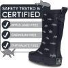 imageLone Cone Elementary Collection  Premium Natural Rubber Rain Boots with Matte Finish for Toddlers and KidsSharks  No Handles