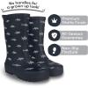 imageLone Cone Elementary Collection  Premium Natural Rubber Rain Boots with Matte Finish for Toddlers and KidsSharks  No Handles