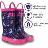 imageLone Cone Elementary Collection  Premium Natural Rubber Rain Boots with Matte Finish for Toddlers and KidsUnicorn Dreams