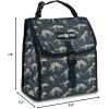 imageLone Cone Kids Insulated Fabric Lunchbag  Fun Patterns for Boys and Girls No Bones About It Standard