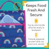 imageLone Cone Kids Insulated Fabric Lunchbag  Fun Patterns for Boys and Girls Rainbow Hearts Standard