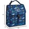 imageLone Cone Kids Insulated Fabric Lunchbag  Fun Patterns for Boys and Girls Shark Attack Standard