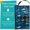 imageLone Cone Kids Insulated Fabric Lunchbag  Fun Patterns for Boys and Girls Shark Attack Standard