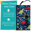 imageLone Cone Kids Insulated Fabric Lunchbag  Fun Patterns for Boys and Girls SnackOSaurus