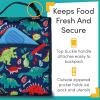 imageLone Cone Kids Insulated Fabric Lunchbag  Fun Patterns for Boys and Girls SnackOSaurus