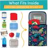 imageLone Cone Kids Insulated Fabric Lunchbag  Fun Patterns for Boys and Girls SnackOSaurus