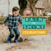 imageLone Cone Premium Natural Rubber Rain Boots for Toddlers and Kids with Solid DesignRibbon Blue