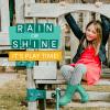 imageLone Cone Premium Natural Rubber Rain Boots for Toddlers and Kids with Solid DesignSeafoam Turquoise