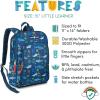 imageLone Cone School Kids Backpacks for Girls ampamp Boys Kindergarten ampamp Elementary cute Toddler Backpack for Girls ampamp Boys  Preschool Grades 13 Little Learner 15quot tall  Shark School