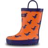 imageLone Cone Elementary Collection  Premium Natural Rubber Rain Boots with Matte Finish for Toddlers and KidsBuddy the Trex  Matte Finish