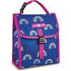 imageLone Cone Kids Insulated Fabric Lunchbag  Fun Patterns for Boys and Girls Rainbow Hearts Standard