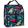 imageLone Cone Kids Insulated Fabric Lunchbag  Fun Patterns for Boys and Girls SnackOSaurus
