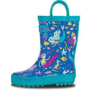 imageLone Cone Elementary Collection  Premium Natural Rubber Rain Boots with Matte Finish for Toddlers and KidsBootiful Mermaids