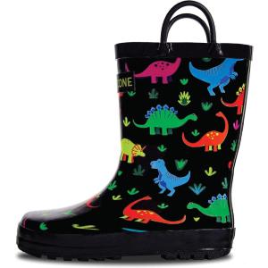 imageLone Cone Elementary Collection  Premium Natural Rubber Rain Boots with Matte Finish for Toddlers and KidsFossil Friends