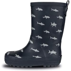 imageLone Cone Elementary Collection  Premium Natural Rubber Rain Boots with Matte Finish for Toddlers and KidsSharks  No Handles