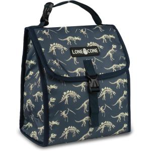 imageLone Cone Kids Insulated Fabric Lunchbag  Fun Patterns for Boys and Girls No Bones About It Standard