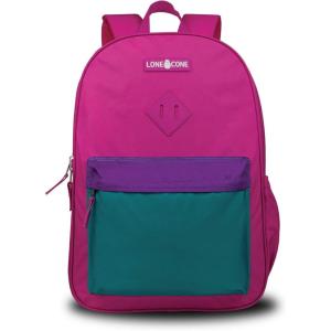 imageLone Cone School Kids Backpacks for Girls ampamp Boys Cute Toddler Backpack for Girls ampamp Boys wLaptop Sleeve  Kids Laptop Backpack 17quot tall  PinkTealPurple