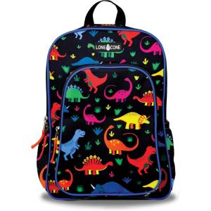 imageLone Cone School Kids Backpacks for Girls ampamp Boys Kindergarten ampamp Elementary cute Toddler Backpack for Girls ampamp Boys  Preschool Grades 13 Little Learner 15quot tall  Fossil Friends