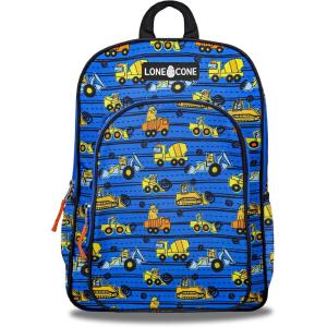 imageLone Cone School Kids Backpacks for Girls ampamp Boys Kindergarten ampamp Elementary cute Toddler Backpack for Girls ampamp Boys  Preschool Grades 13 Little Learner 15quot tall  Construction Monsters
