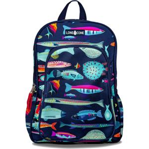 imageLone Cone School Kids Backpacks for Girls ampamp Boys Kindergarten ampamp Elementary cute Toddler Backpack for Girls ampamp Boys  Preschool Grades 13 Little Learner 15quot tall  School of Fish
