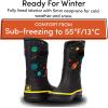 imageLone Cone Insulating All Weather Kids Mud Boots for Boys ampamp Girls  Waterproof Toddler Snow Boots  Warm Neoprene Boots for Kids  Warm Kids Muck BootsSpace Adventure