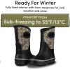 imageLone Cone Insulating All Weather Kids Mud Boots for Boys ampamp Girls  Waterproof Toddler Snow Boots  Warm Neoprene Boots for Kids  Warm Kids Muck BootsCamosaurus