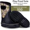 imageLone Cone Insulating All Weather Kids Mud Boots for Boys ampamp Girls  Waterproof Toddler Snow Boots  Warm Neoprene Boots for Kids  Warm Kids Muck BootsCamosaurus
