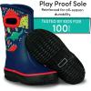 imageLone Cone Insulating All Weather Kids Mud Boots for Boys ampamp Girls  Waterproof Toddler Snow Boots  Warm Neoprene Boots for Kids  Warm Kids Muck BootsPuddleasaurus Dinosaur