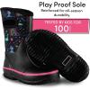 imageLone Cone Insulating All Weather Kids Mud Boots for Boys ampamp Girls  Waterproof Toddler Snow Boots  Warm Neoprene Boots for Kids  Warm Kids Muck BootsUnicorn Dreams