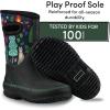 imageLone Cone Insulating All Weather Kids Mud Boots for Boys ampamp Girls  Waterproof Toddler Snow Boots  Warm Neoprene Boots for Kids  Warm Kids Muck BootsCamp