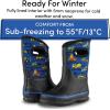 imageLone Cone Insulating All Weather Kids Mud Boots for Boys ampamp Girls  Waterproof Toddler Snow Boots  Warm Neoprene Boots for Kids  Warm Kids Muck BootsConstruction Monsters