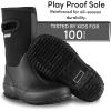 imageLone Cone Insulating All Weather Kids Mud Boots for Boys ampamp Girls  Waterproof Toddler Snow Boots  Warm Neoprene Boots for Kids  Warm Kids Muck BootsClassic Black