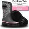 imageLone Cone Insulating All Weather Kids Mud Boots for Boys ampamp Girls  Waterproof Toddler Snow Boots  Warm Neoprene Boots for Kids  Warm Kids Muck BootsLeopard