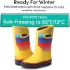 imageLone Cone Insulating All Weather Kids Mud Boots for Boys ampamp Girls  Waterproof Toddler Snow Boots  Warm Neoprene Boots for Kids  Warm Kids Muck BootsRainbows