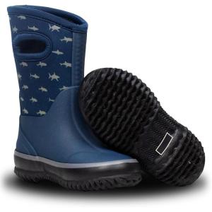 imageLone Cone Insulating All Weather Kids Mud Boots for Boys ampamp Girls  Waterproof Toddler Snow Boots  Warm Neoprene Boots for Kids  Warm Kids Muck BootsSimple Sharks