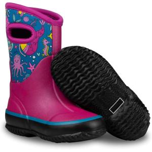 imageLone Cone Insulating All Weather Kids Mud Boots for Boys ampamp Girls  Waterproof Toddler Snow Boots  Warm Neoprene Boots for Kids  Warm Kids Muck BootsRush Hour