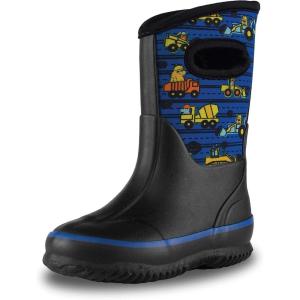 imageLone Cone Insulating All Weather Kids Mud Boots for Boys ampamp Girls  Waterproof Toddler Snow Boots  Warm Neoprene Boots for Kids  Warm Kids Muck BootsConstruction Monsters