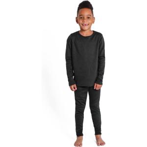imageLone Cone Kids Thermal Underwear Set Comfy Girls ampamp Boys Thermal Underwear Set With Fleece Lined Top And Bottom Matching Set